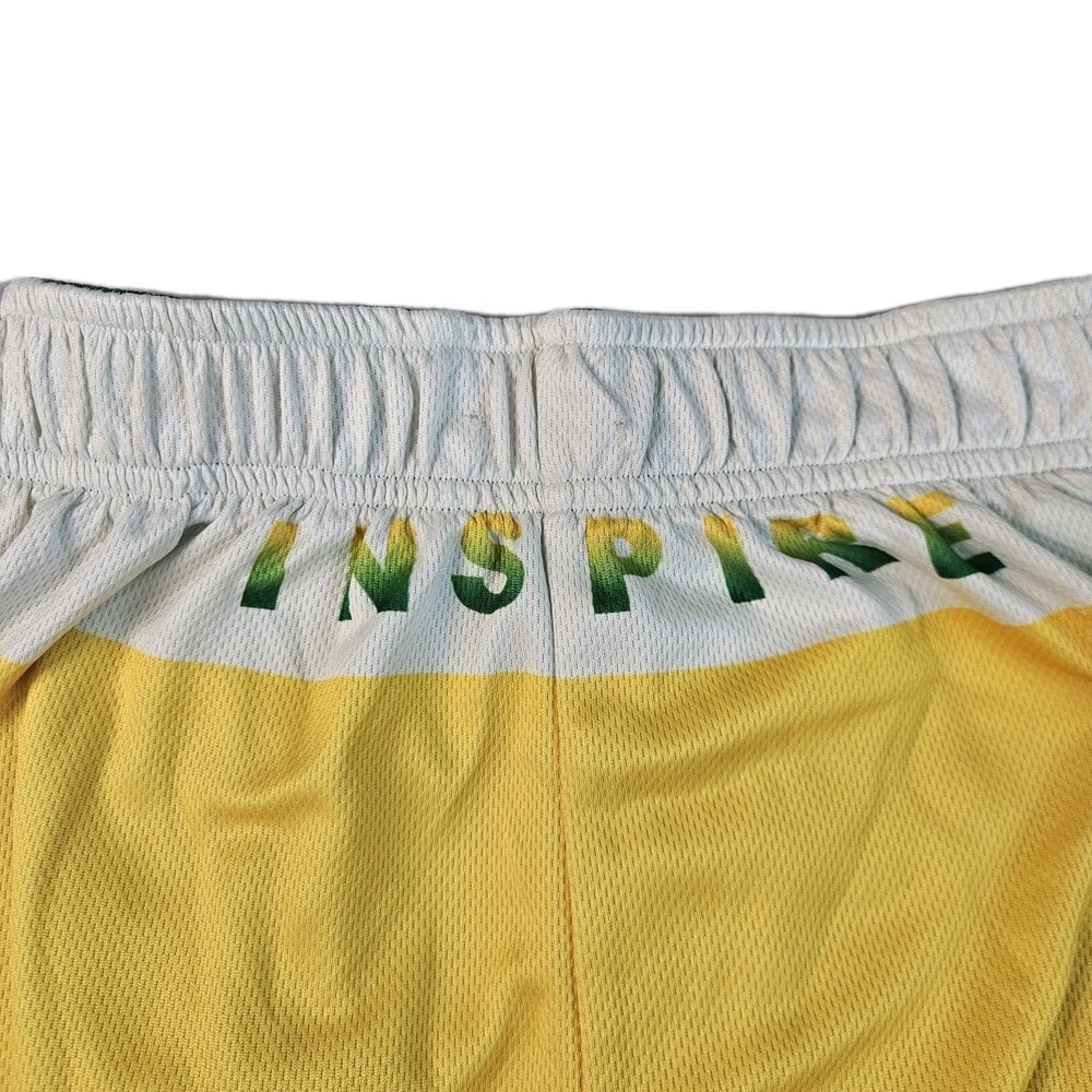 Champro Inspire Basketball Shorts Yellow Green Eagle Youth L Athletic - Picture 6 of 7